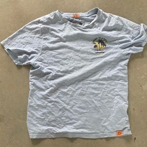 Free Planet Gray T-Shirt with Yellow Palm Design boys L 14 16